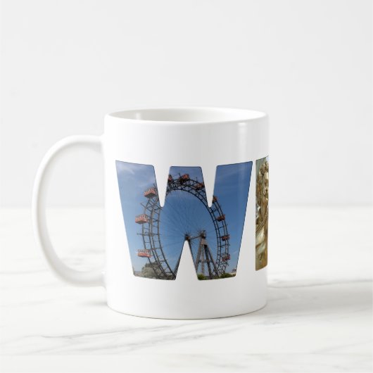 Wien-Logo Kaffeetasse (Links)