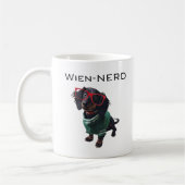Wien-NERD lustige Dackel"Dackel-Hund" Tasse (Links)