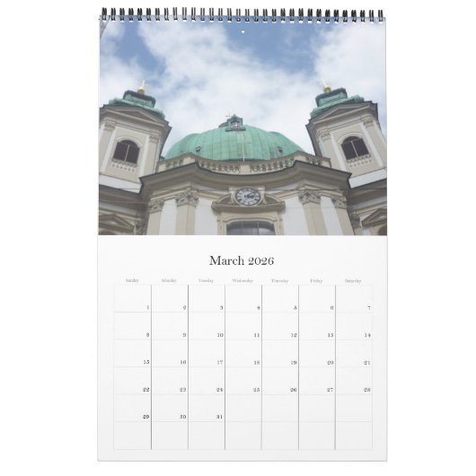Wien Österreich 2026 15 Monate Kalender (Mär 2026)