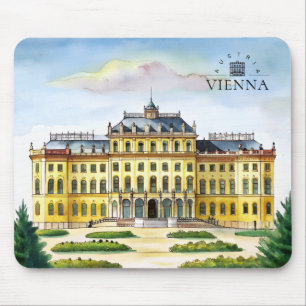 Wien Österreich Aquarell Stadt Reise Erinnerung Mousepad