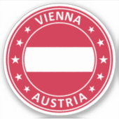 Wien, Österreich Aufkleber (Vorderseite)