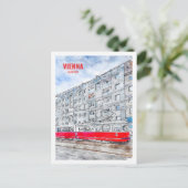 Wien Österreich Berühmte Wasserfarbe Postkarte (Stehend Vorderseite)