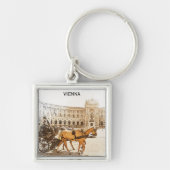 Wien Österreich City Panorama Aussicht Schlüsselanhänger (Vorne)