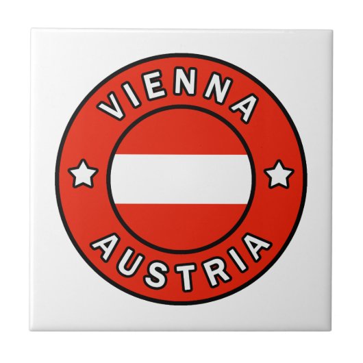 Wien Österreich Fliese (Vorderseite)