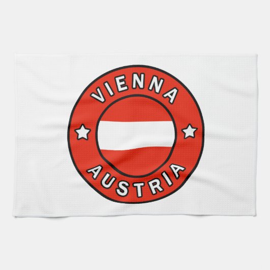 Wien Österreich Geschirrtuch (Horizontal)