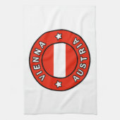 Wien Österreich Geschirrtuch (Vertikal)