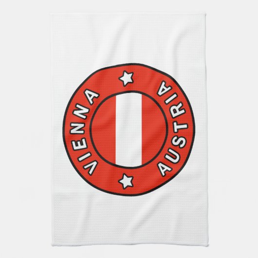 Wien Österreich Geschirrtuch (Vertikal)