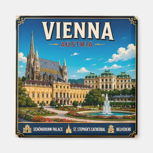 🏛️ Wien Österreich Historisches Reiseandenken Ges Magnet