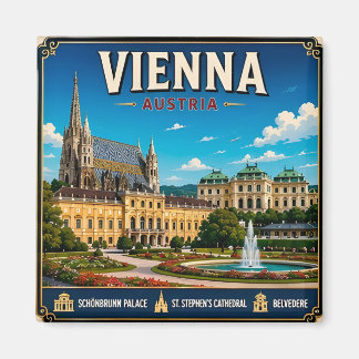 🏛️ Wien Österreich Historisches Reiseandenken Ges Magnet