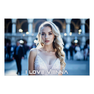 WIEN - ÖSTERREICH - ICH LIEBE WIEN POSTER