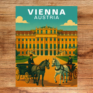 Wien, Österreich Kaiserpalast & Pferde Postkarte