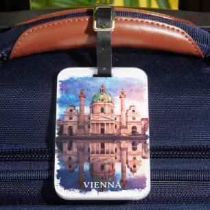 Wien Österreich Karlskirche Kirche Gepäckanhänger