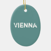 Wien, Österreich Keramik Ornament (Hinten)