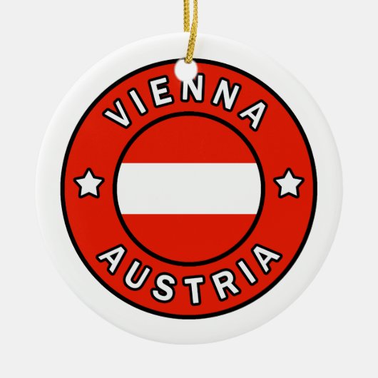 Wien Österreich Keramik Ornament (Vorne)