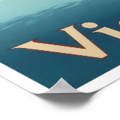 Wien Österreich Kunst Vintage Reise Illustration Poster (Ecke)