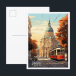 Wien Österreich Kunst Vintage Reise Illustration Postkarte<br><div class="desc">Wien Österreich Art Vintage Reiseübersicht</div>