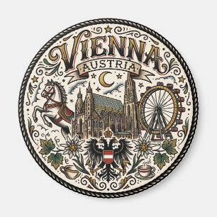 Wien Österreich Magnet