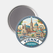 Wien Österreich Magnet (Vorderseite/Rückseite)