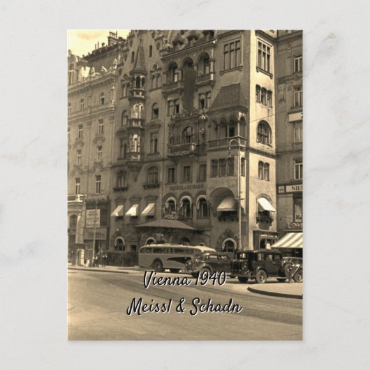 Wien Österreich Meissl & Schdn Restaurant 1940 Postkarte (Vorderseite)