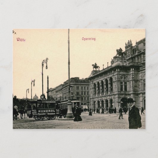 Wien, Österreich, Operning, 1910 Vintag Postkarte (Vorderseite)