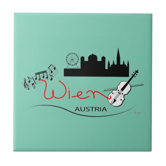 Wien, Österreich - Österreich Fliese (Vorderseite)