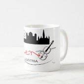 Wien, Österreich - Österreich Kaffeetasse (VorderseiteRechts)