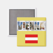 Wien Österreich Österreichische Fotos für Flaggenr Magnet (Vorderseite/Rückseite)