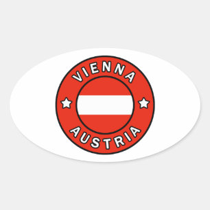 Wien Österreich Ovaler Aufkleber