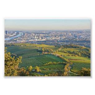Wien, Österreich, Panorama aus Kahlenberg Fotodruck