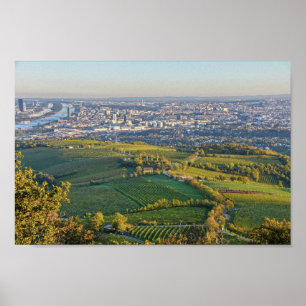 Wien, Österreich, Panorama aus Kahlenberg Poster