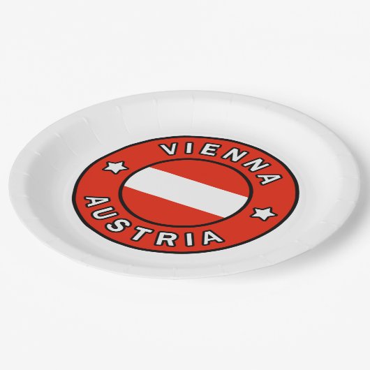 Wien Österreich Pappteller (Schrägansicht)