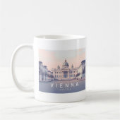 Wien Österreich Pastel Travel Design Kaffeetasse (Links)