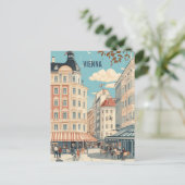 Wien Österreich Reise Postkarte (Stehend Vorderseite)
