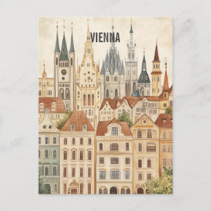 Wien Österreich Reise Postkarte