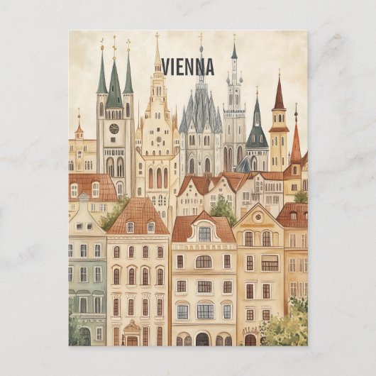 Wien Österreich Reise Postkarte (Vorderseite)