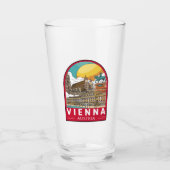 Wien Österreich Reisemarke Glas (Vorderseite)