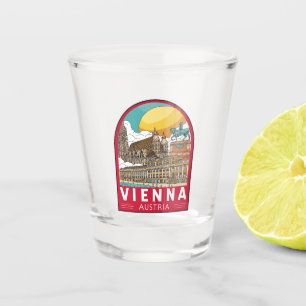 Wien Österreich Reisemarke Schnapsglas