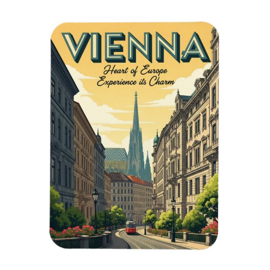 Wien Österreich Reisen Magnet (Vertikal)