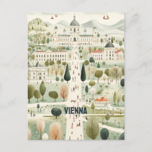 Wien Österreich Reisen Postkarte