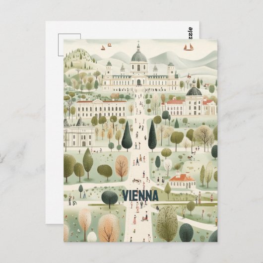 Wien Österreich Reisen Postkarte (Vorne/Hinten)