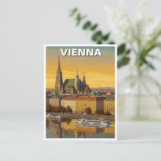 Wien Österreich Reisen Postkarte (Stehend Vorderseite)