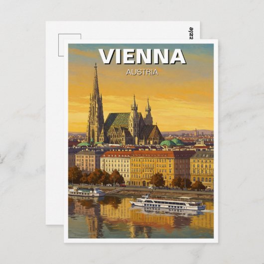 Wien Österreich Reisen Postkarte (Vorne/Hinten)