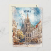 Wien Österreich Reisen Postkarte (Vorne/Hinten)