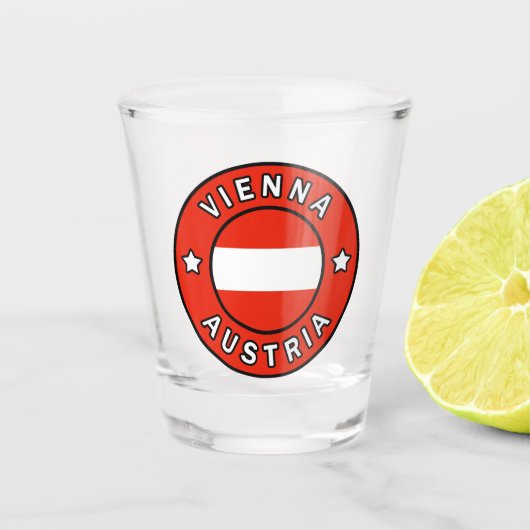 Wien Österreich Schnapsglas (Vorderseite)