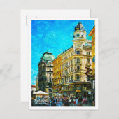 Wien Österreich Schöne Öllandschaft Postkarte (Vorne/Hinten)