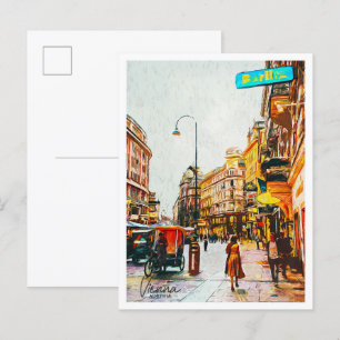 Wien Österreich Schöne Stadt mit Ölgemälden Postkarte