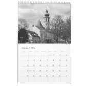 Wien Österreich Schwarz/Weiß Kalender (Jan 2026)