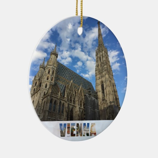 Wien Österreich St Stephen Kathedrale Weihnachten Keramik Ornament (Rechts)