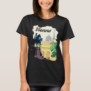 Wien Österreich Statue Stadtansicht Reise T-Shirt