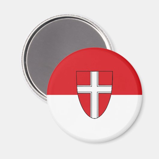 Wien - Österreich - Symbol für Stadt Wien Magnet (Vorderseite/Rückseite)
